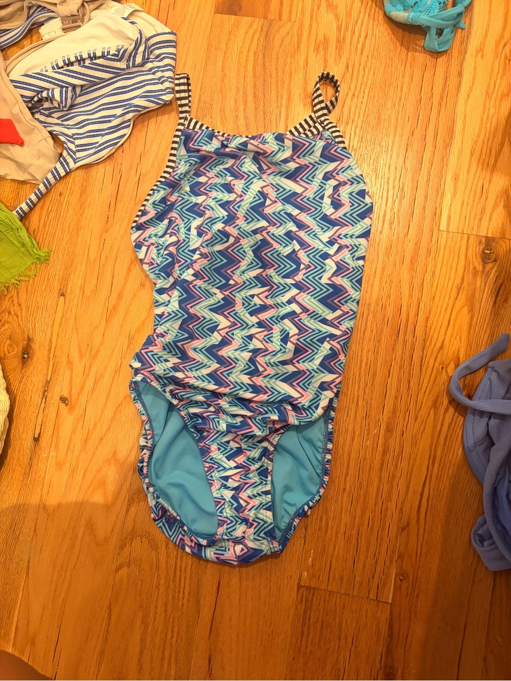 dolfin Chevron One-Piece Swimsuit